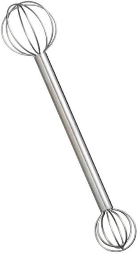 Mengen Lepel - Klopper Mixer - Miso Snel Mengen - Dubbelkop Ontwerp - 50 Gram - Zilverkleurig