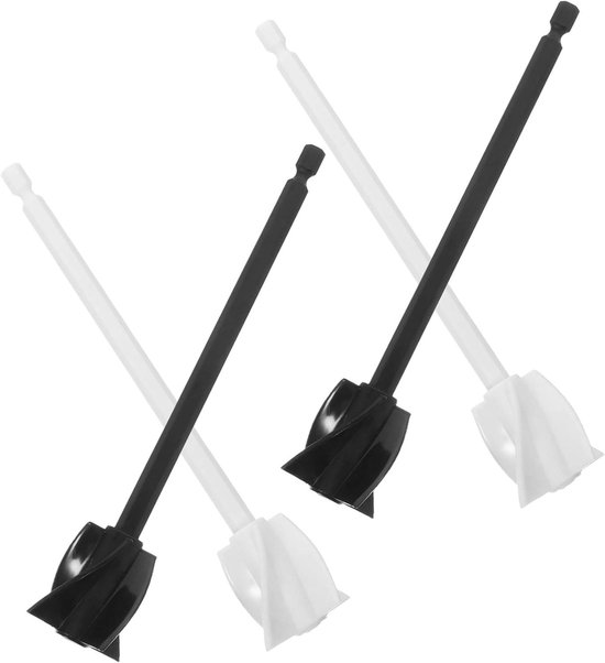 Mengklopper Set - Roerstaafjes - Verf Mengen - Efficiënte Spiraalvorm - 4 Stuks - Diverse Kleuren