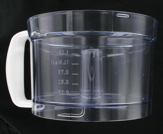 Mengkom - Kom voor keukenmachine - Keukenbereidingen - Inclusief mesjes houder - 15 liter - Wit