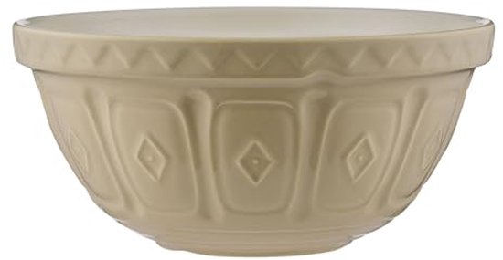 Mengkom Porselein 33 cm - Multi Kleuren, 6 Liter - Chipbestendig en Ergonomisch van Merkloos