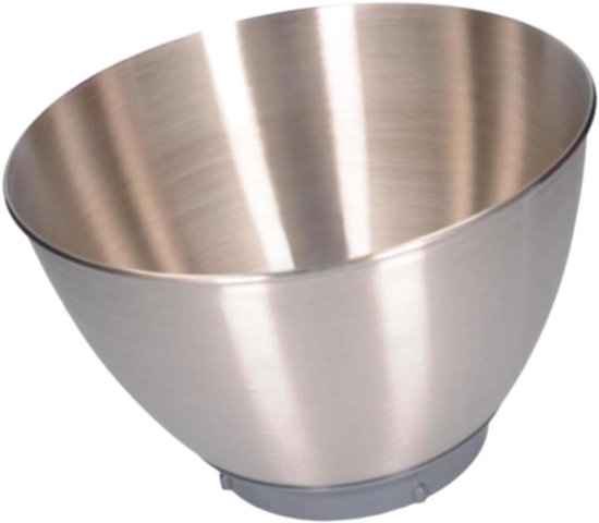 Mengkom RVS - Keukenmachine Kom - Bakken en Mixen - Zonder Handgrepen - 26 cm - Zilver