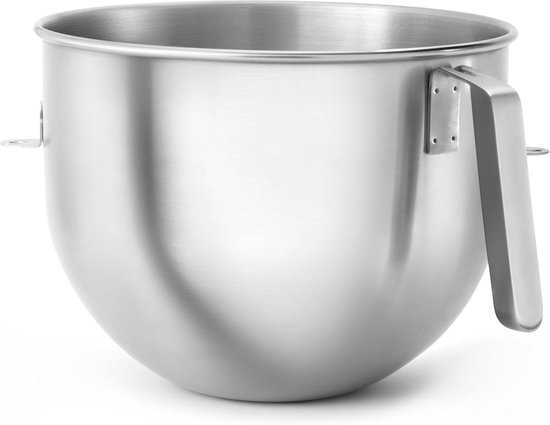 Mengkom RVS - Keukenmachine Kom - Zwaar Beslag Maken - Ergonomisch J-Handvat - 6.6 Liter - Zilverkleurig