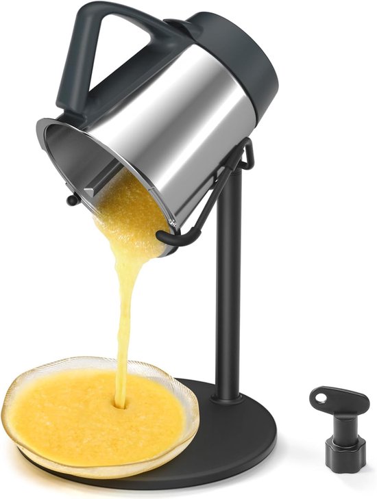 Mengkomhouder Keukenmachine - Komleegmaker Accessoire - Eenvoudig Leegmaken - Roestvrij Ijzer Materiaal - 22 x 21 x 6 cm van Merkloos