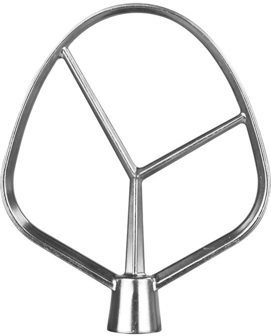 Mengpeddel van roestvrij staal voor tafel‑keukenmachine, reserve accessoire, breedte 125 mm, totale hoogte 150 mm, bakaccessoire voor thuisgebruik