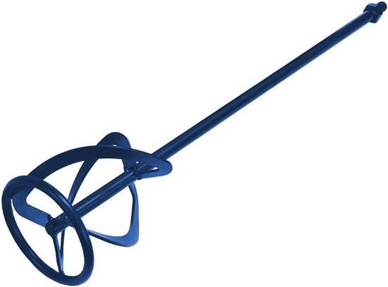 Mengroer - Molenhouder - Materiaal Mengen - M14 Schroefdraad - 115 x 600 mm - Zilver
