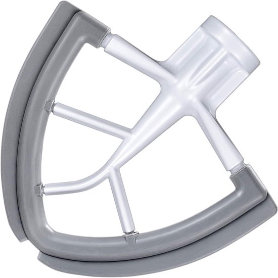 Mengspatel Geschikt voor KitchenAid 4.5/5 blender, dubbele siliconen rand, mengspatel, mengkopaccessoire - wit