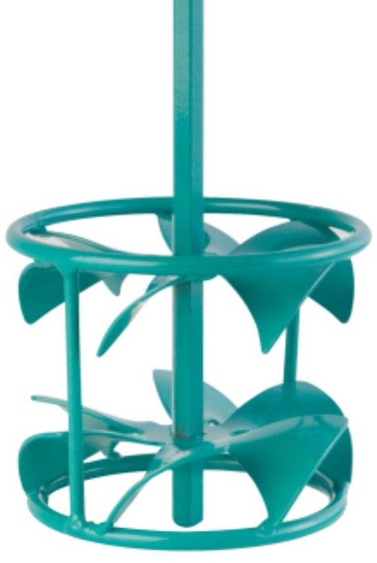Mengstaaf - Roerstaaf - Mortel Mengen - Mengeffect naar beneden - 15-30 kg - Turquoise