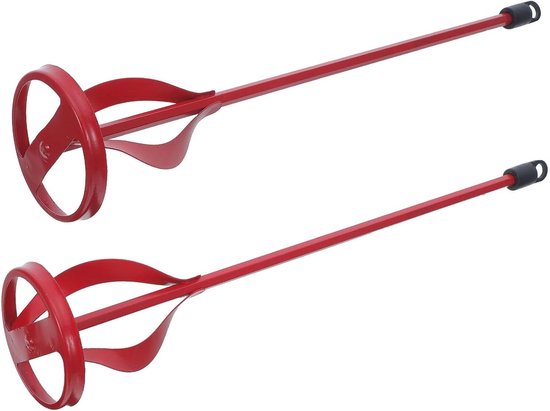 Mengstaaf Set - Boormachine Opzetstuk - Verf Mengen - Efficiënt en Snel - 2 Delig - Rood
