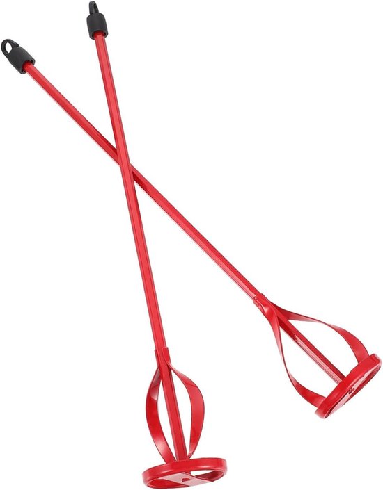 Mengstaven - Verfmixer Booropzetstuk - Cement Mortel Mengen - Spiraalvormig Ontwerp - 40x6cm - Rood
