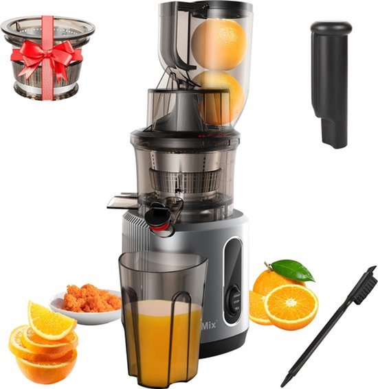 Mercadome® Slowjuicer - Sapcentrifuge - Sinaasappelpers - Citruspers electrisch - Compact - Gebruiksvriendelijk - Multifunctioneel - 700ML - Hoogte 44cm
