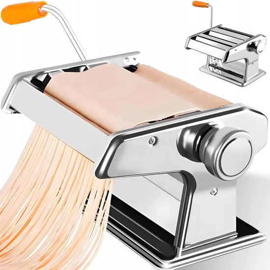 Merkloze Handmatige Pastamachine voor Pasta, Deeg & Vlees - 3-in-1