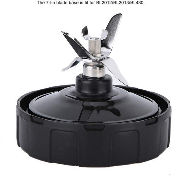 Mes Vervanging 6/7 Vinnen - Roestvrij Staal - Geschikt voor BL480/BL482/BL642/BL682 - Extractorblad - Blender Accessoire - Hoogwaardige Kwaliteit - Blenderblad