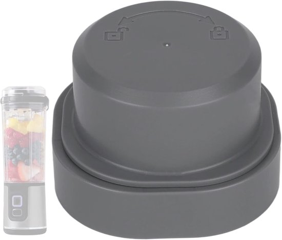 Mesbescherming en Vaatwerkdop voor Ninja Blast Draagbare Blender, Lekvrije Deksel Vervangende Onderdelen Vaatwasserbestendige Accessoires Compatibel met BC100 BC151 CL155 CO155 Serie (Grijs)