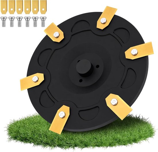 Messenschijf voor robotmaaier, compatibel met Navimow i-serie, 6 messen, vervangende messenplaat, geschikt voor i105E, i108E, i110N, i205 AWD, i208 AWD, glasvezelversterkte kunststof