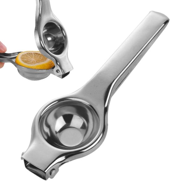Metalen citruspers | Handmatige Citruspers Juicer Hand Held Squeezer | Antislipgreep RVS handpers Citruspers voor citroenen, limoenen en andere kleine citrusvruchten