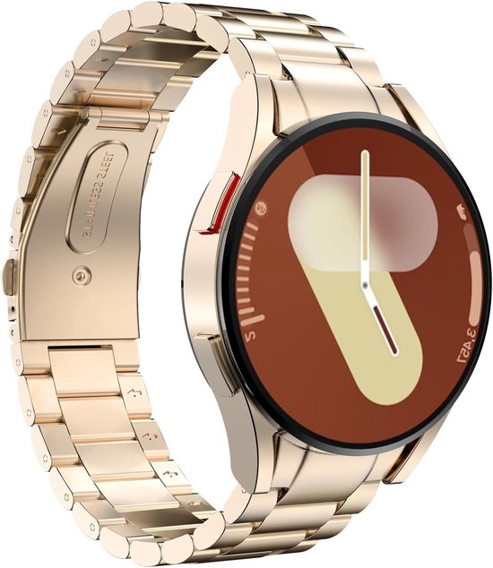 Metalen Horlogeband voor Samsung Galaxy Watch 7, 6, 5 en 4 - RVS Vervangband zonder Kieren, 40mm 44mm 43mm 47mm 42mm 46mm, Duurzaam en Stijlvol Accessoire