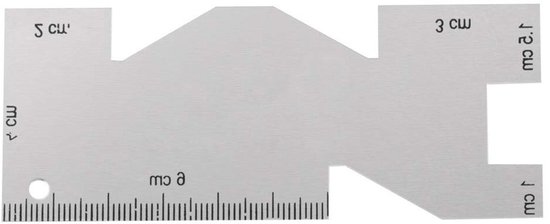 Metalen Meetinstrument voor Naaien, Somometer en Quilting Lineaal - Naaigereedschap Accessoire voor Precisie en Creativiteit