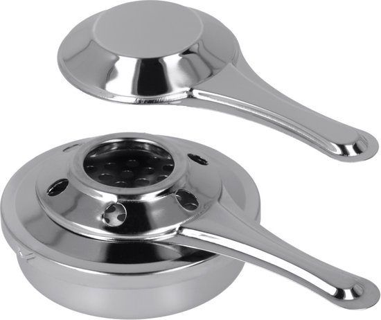 Metaltex - Fonduebrander - RVS - 16cm doorsnede - Zilver