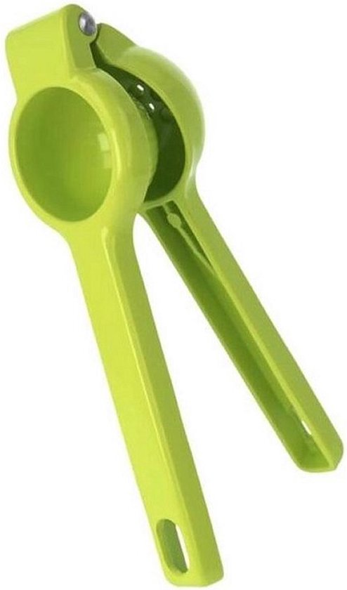 Metaltex - Handmatige Citruspers - Citroenpers - Lemon Squeezer - Voor Citroen en Limoen - Aluminium - Groen van Merkloos