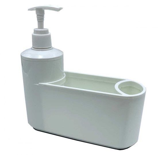 Metlex - Vaatwasmiddel Dispenser - Wit - 200ml - Antislip Basis van Merkloos