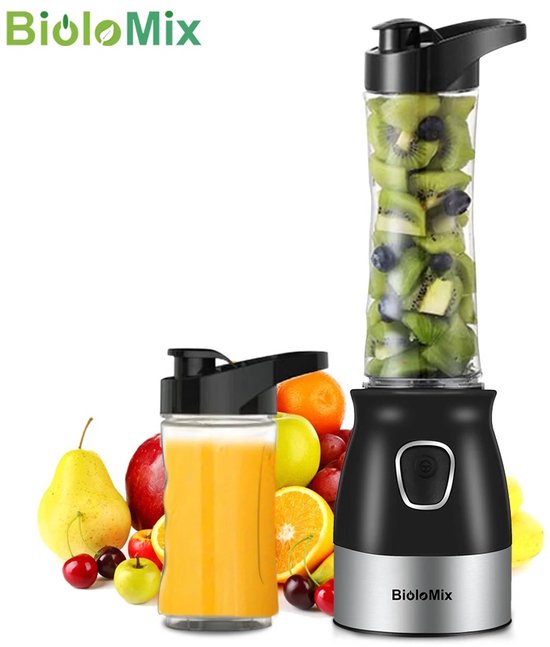 MIAAD - Draagbare blender - Portable blender - 3 in 1 blender - Multifunctionele Keukenmachine – Mixen, Hakken & IJs Crushen van Merkloos