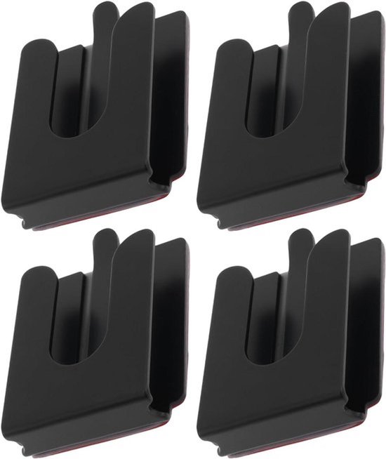 Microfoon Clip - Compatibiliteit - Zwart - MH48 MH36 HMN3596 HM133V HLN9073 - 4 stuks - Geschikt voor Yaesu Kenwood Modellen