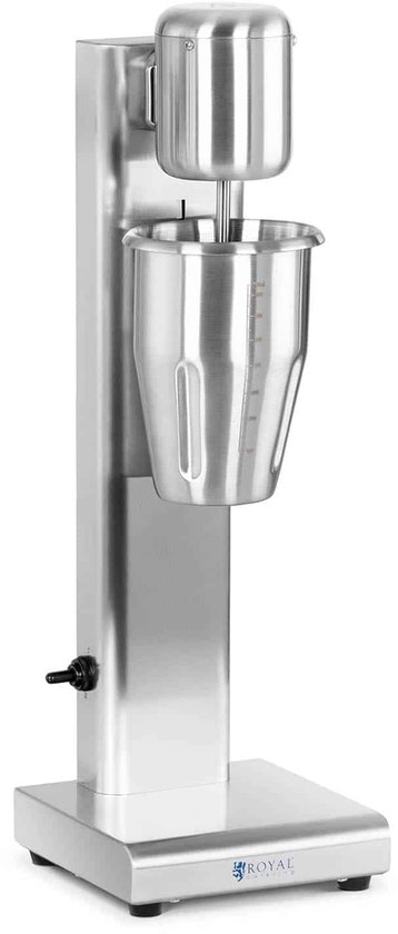 Milkshake Machine - 80 W Vermogen - 1 Liter Inhoud - Roestvrij Staal - 2 Snelheden - Elektrisch Met Snoer