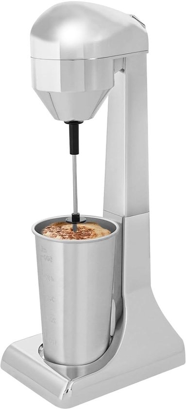 Milkshake Machine - Drankmixer Mixer - Dranken Maken - Twee Snelheden - 500 ml - Zilver