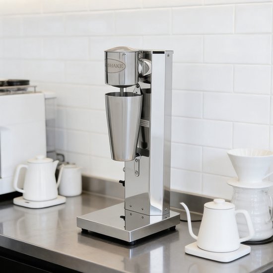 Milkshake Machine Enkele Kop - 180 W Vermogen - 650 ml Inhoud - RVS Materiaal - Elektrisch - Smoothie Blender