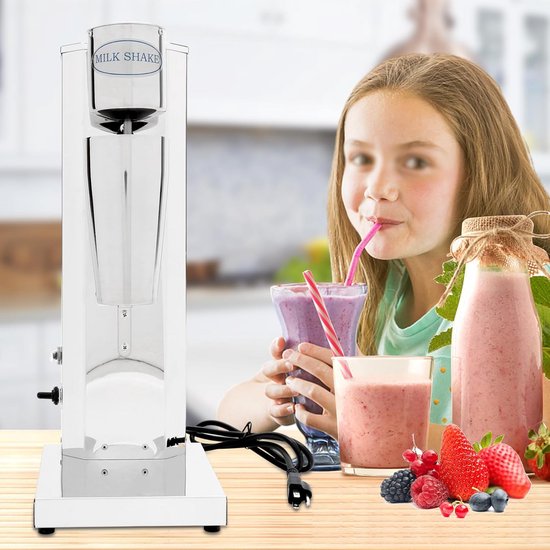 Milkshake Maker 180W Roestvrijstaal Blender 650 ml 18.000 rpm – Smoothies Cocktails Shakes van Merkloos