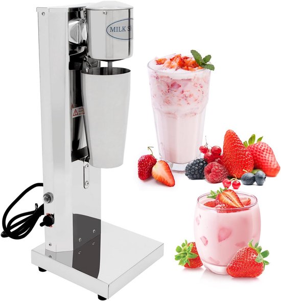 Milkshake Mixer - Drank Blender - Dranken Maken - Dubbele Snelheid - 650 ml - Zilver