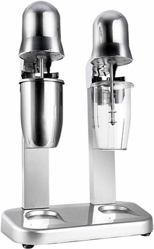 Milkshakemaker Roestvrij Staal - Drankmixer Blender - Dranken Maken - Variabele Snelheid - 650ml Capaciteit - Zilver