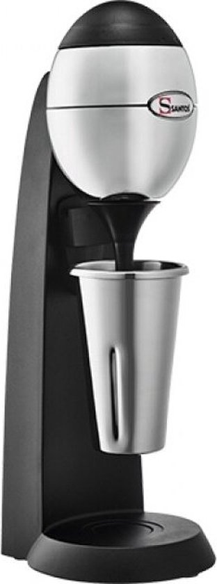 Milkshaker 0.67L - 2 Bekers (RVS+PC) - 3 Roerstaven - Santos DRINK MIXER #54 - Horeca & Professioneel van Mi