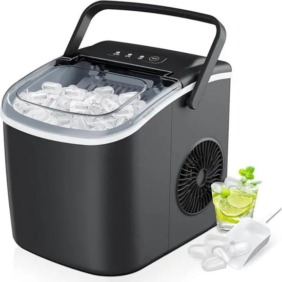 Milova Ijsblokjesmachine - Ijsblokjes maker - Draagbaar - Zelfreinigend - Ijsmaker - Ijsblokjes - Ijs - Koude drankjes - Horeca - Zomer van Merkloos