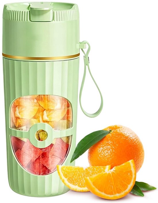 Mini Blender 400ml met 10 Stalen Messen en USB Oplaadbaar