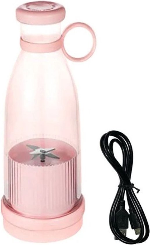 Mini Blender - Blender to go - Smoothie Maker - Draagbare Blender - Oplaadbare mini Blender - Portable Blender - Lichtgewicht - Blender draadloos - Blender - Blenders - Blender smoothie - Keukenmachines - Roze van MINI