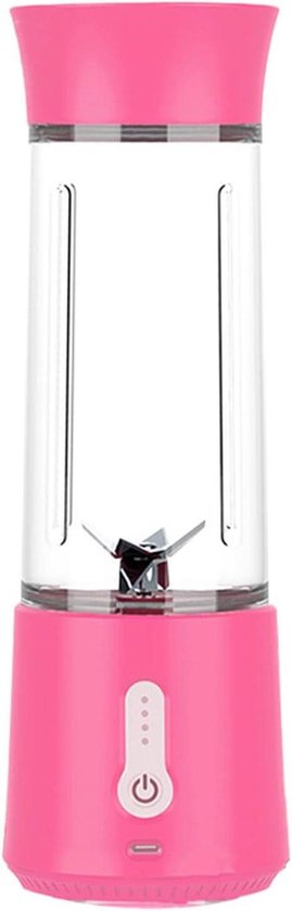 Mini Blender - Persoonlijke Blender - Onderweg Sap Maken - USB Oplaadbaar - 3.35x3.35x10.35 inch - Meerkleurig