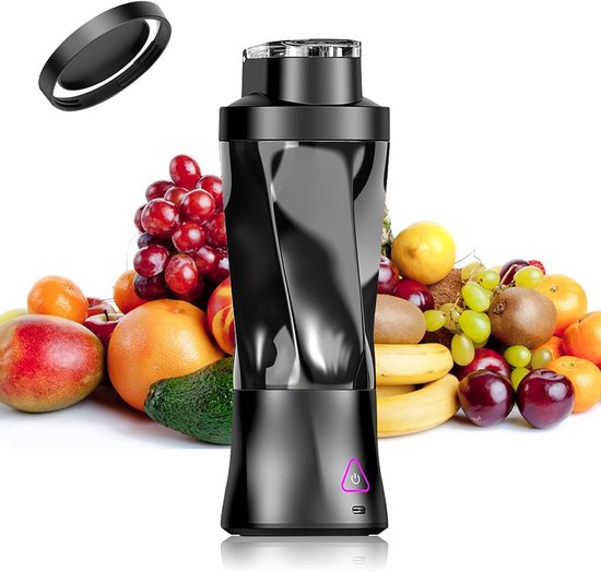 Mini Blender - Persoonlijke Blender - Smoothies Maken - Compact Ontwerp - 300 ml - Wit