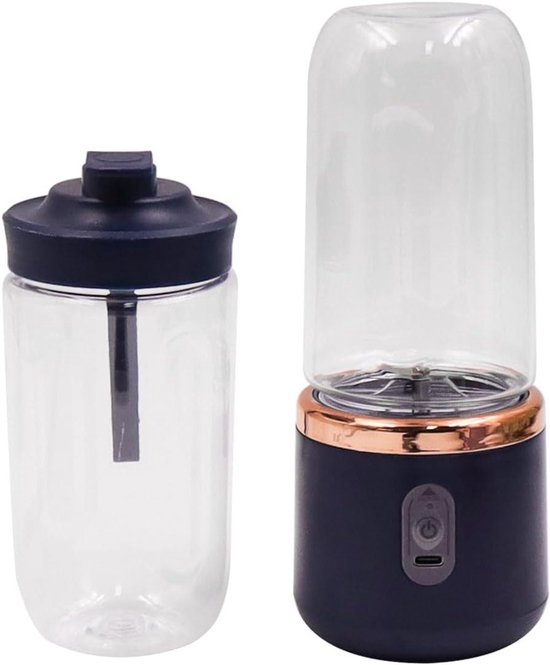 Mini Blender - Portable Juicer - Verse Drankjes Maken - USB Oplaadbaar - 400ml Capaciteit - Wit