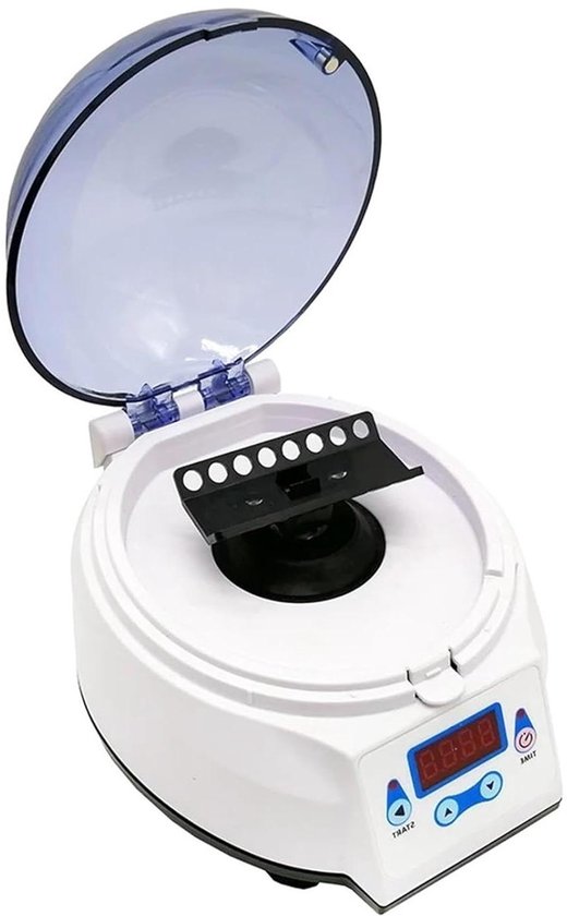 Mini Centrifuge - Kleine Centrifuge - Laboratorium Werk - Digitaal Display - 160x190x130 mm - Wit