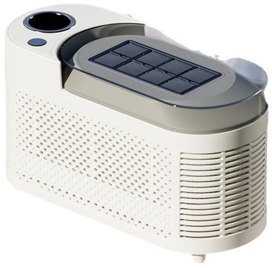 Mini Eiswürfelmaschine - Draagbare Ijsblokjesmaker - 8 Stuks per Cyclus - 12V Auto & 230V Netvoeding - Voor Camping, Reizen en Kantoor - Crèmewit