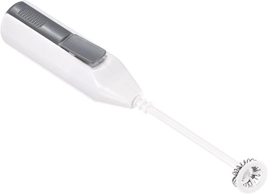 Mini Elektrische Mixer - Handmixer Roerder - Glitter Bekers Maken - Werkt op Batterijen - Mini Formaat - Wit