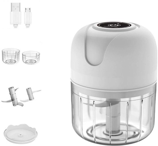 Mini Elektrische uiensnijder - Krachtige Press voor Knoflook & Ui - Mini chopper-Draadloze keukensnijder van MINI