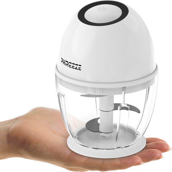Mini Foodprocessor - 450ML - Elektrische Hakmolens - USB-C Oplaadbaar - Kleine Blender - Keukenmachine - Portable Chopper - Hakmolen Elektrisch - Babyvoeding Groente Smoothie Snijder van Blender Ultimate®