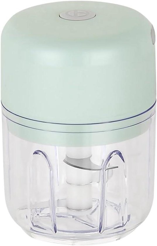 Mini Foodprocessor - Keukenmachine Hakker - Snel Ingrediënten Snijden - Draadloos USB Oplaadbaar - 250ml Capaciteit - Groen van MINI