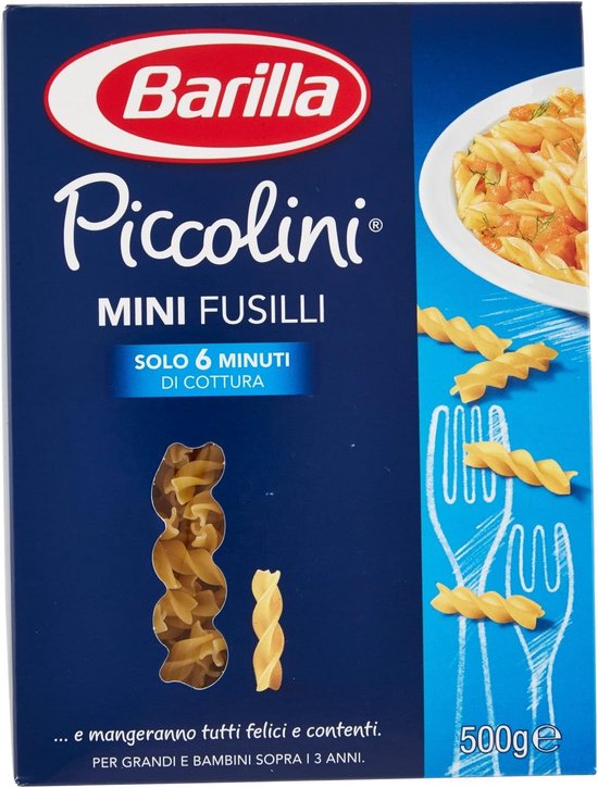 Mini Fusilli Pasta 500g voor Snelle en Creatieve Maaltijden van Merkloos
