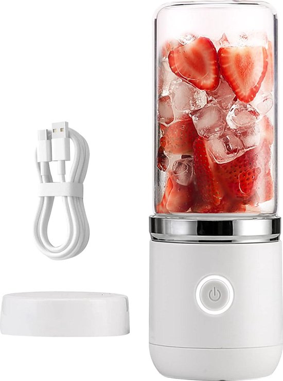 Mini Glazen Mixer Draagbare Smoothie Maker - USB Blender 350 ml - Shopnaam .