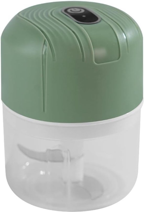 Mini-hakmolen - elektrisch - draagbaar - oplaadbaar via USB - 250 ml - voor het hakken van knoflook - chili - uien - vlees van MINI