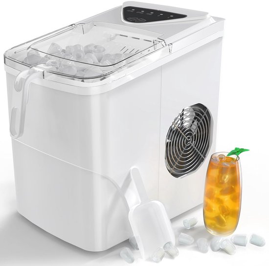 Mini IJsblokjesmachine - 15 kg/24 uur - Compact en Snel - Thuisgebruik van Merkloos
