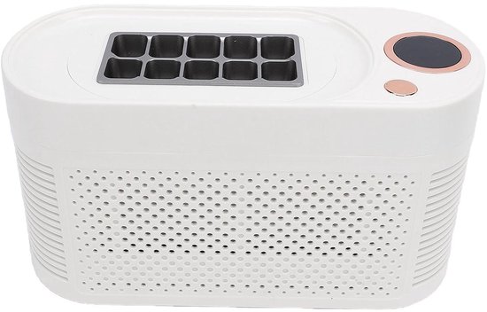Mini IJsblokjesmachine - Automatische ijsmaker - Snelle ijsblokjes maken - Dubbele stroomopties - 10 ijsblokjes/15 min - Zwart